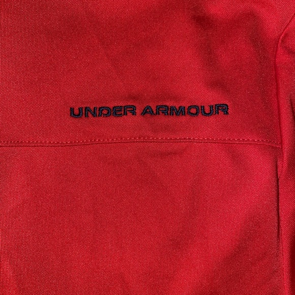 Under Armour red polo shirt. Size large - Picture 6 of 6